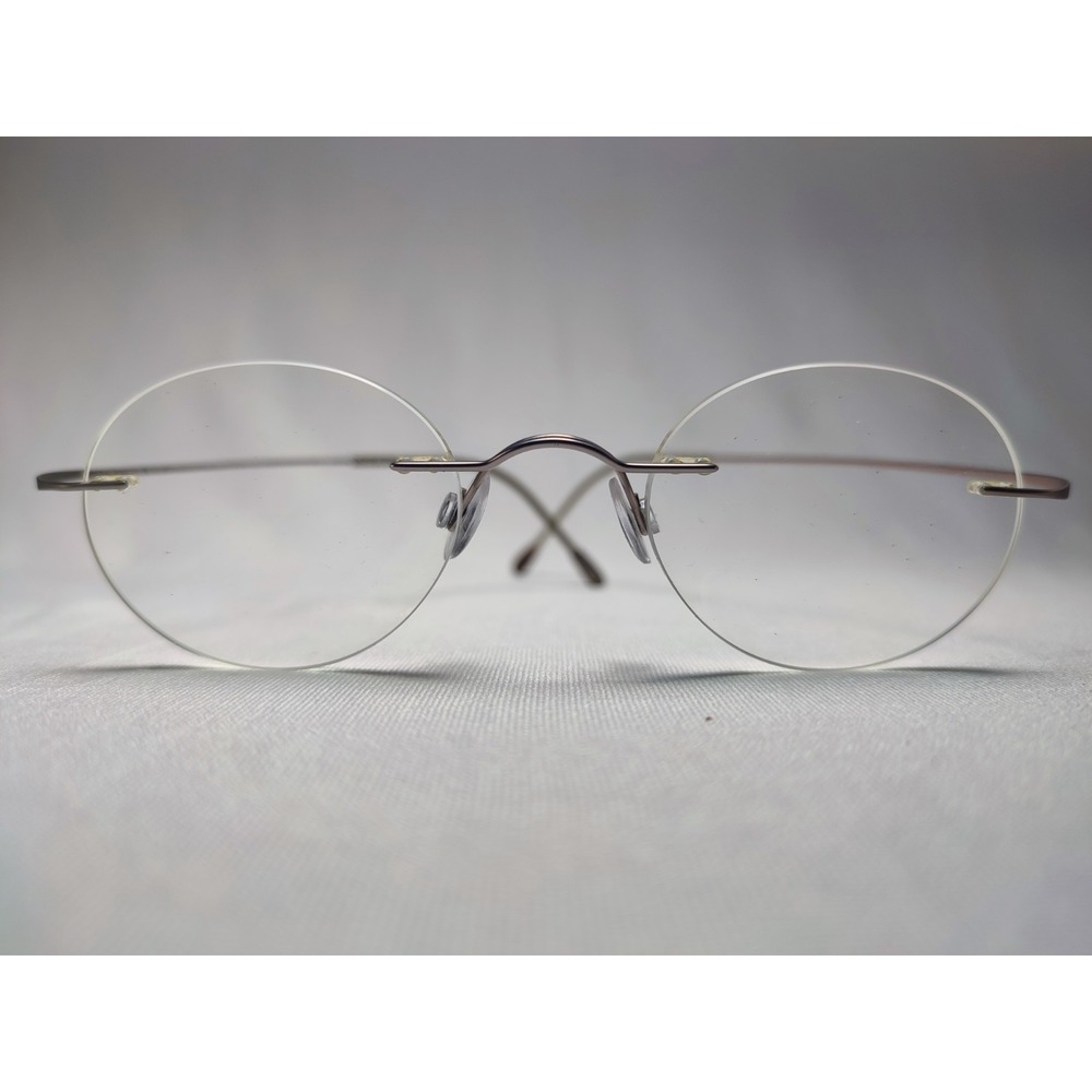 Silhouette 6684 Titan Rimless Round Eyeglass Frames 48-19-140 Austria